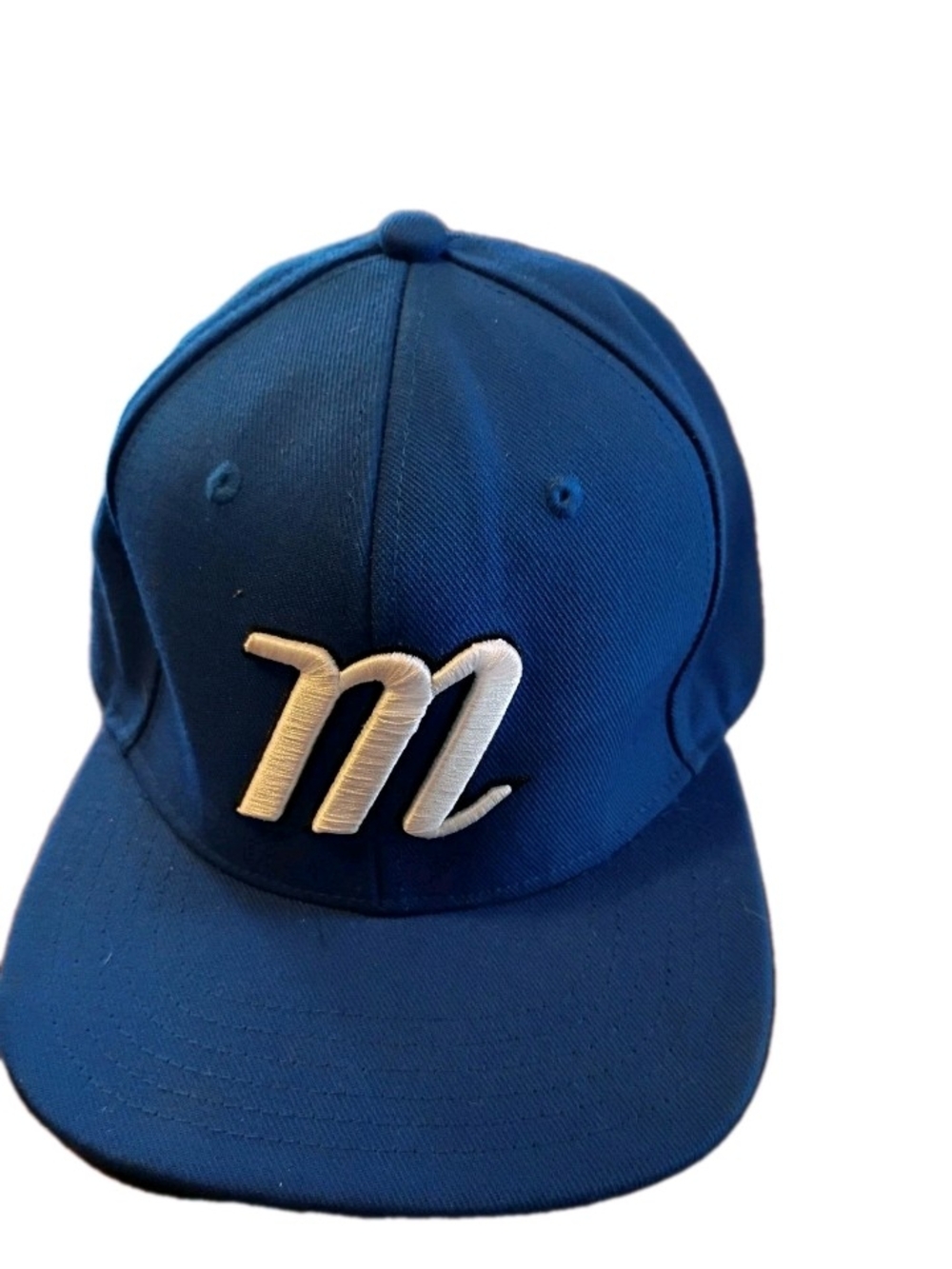 Men's Navy Blue Baseball Cap with White 'M' Emblem
